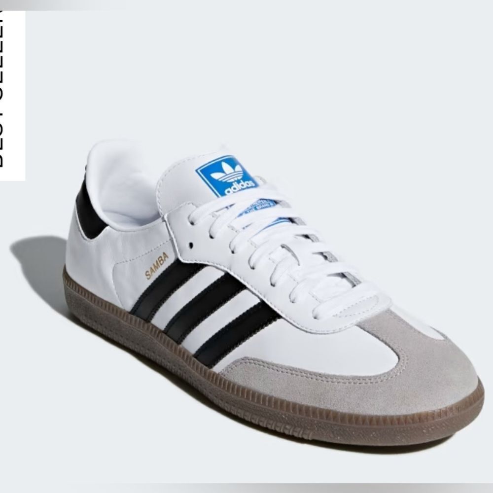 Adidas Samba Og Shoes Size 4.5 In Cloud White/Core Black/Gum Nwt In Packaging